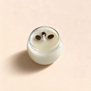 vela cristal "cappuccino"