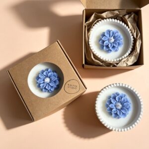 vela "flor azul"